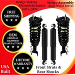 Monroe Oem Front Strut & Rear Shock For 2005-2009 Dodge/mitsubishi 2WD 10 Yr War New. Price: $337.79.