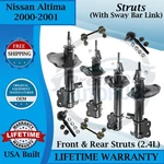 Monroe Oem Front & Rear Struts W/sway Bar Links For 2000-2001 Nissan Altima New. Price: $430.11.