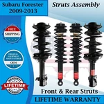 Monroe Oem Fronts & Rear Struts 2009-2013 Subaru Forester Lifetime Warranty New. Price: $553.58.