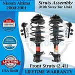 Monroe Oem Front Struts W/sway Bar Links 2000-2001 Nissan Altima 9YR Warranty New. Price: $249.72.