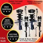 Monroe Oem Front & Rear Struts W/ Sway Bar For 1998-2004 Dodge Intrepid New. Price: $546.13.