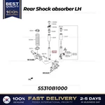 Genuine Rear Shock Absorber Lh 55310B1000 For Hyundai Genesis New. Price: $189.00.