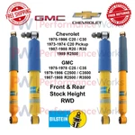 Bilstein B6 Shock Absorber Set Front & Rear 0" For Chevy R30 Gmc C25 Rwd New. Price: $434.27.