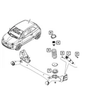 Genuine Mopar Suspension Shock Absorber 68655349AA New. Price: $87.82.