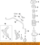 Gm Oem 12-13 Sonic Front Suspension Struts Components-strut 95917156 New. Price: $155.35.