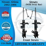 Monroe Oem Front Struts W/sway Bar Links For 2002-2006 Nissan Altima 9YR Warran. New. Price: $178.15.