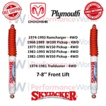 Skyjacker Shocks Pair 7-8" Front Lift For W100, W150, W250 Pickup & Trailduster New. Price: $153.23.