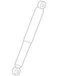 Genuine Gm Rear Shock Absorber 23106631 New. Price: $204.37.