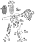 Genuine Mopar Suspension Shock Absorber Left Rear 68674415AB New. Price: $805.94.