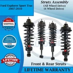 Monroe Oem Front & Rear Struts 2007-2010 Ford Explorer Sport Trac 4WD/4X4 New. Price: $557.44.