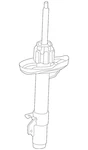 Genuine Honda Suspension Strut 51611-TGS-A11 New. Price: $438.48.