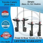 Kyb Oem Front & Rear Struts For 2010-2011 Toyota Camry 2.5L Lifetime Warranty New. Price: $437.80.