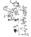 Genuine Mopar Suspension Shock Absorber Kit 68404037AD New. Price: $194.70.