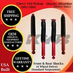 Kyb Oem Front & Rear Shocks For 1983-2004 Chevy S10 Pickup 4WD Hd Lifetime Warr. New. Price: $400.29.