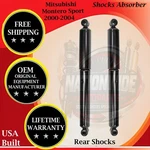 Monroe Oem Rear Shocks 2000-2004 Mitsubishi Montero Sport Lifetime Warranty New. Price: $141.99.