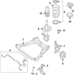 Genuine Nissan Suspension Strut E4302-6SA0C New. Price: $247.81.