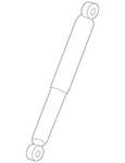Genuine Gm Rear Shock Absorber 23106631 New. Price: $182.98.