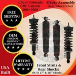 Monroe Oem Front Strut & Rear Shock For 2004-2012 Gmc Canyon/chevy Colorado 2WD New. Price: $300.85.