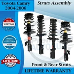 Monroe Oem Front & Rear Struts For 2004-2006 Toyota Camry Lifetime Warranty New. Price: $428.64.