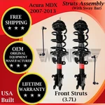 Monroe Oem Front Struts W/ Sway Bar For 2007-2013 Acura Mdx Lifetime Warranty New. Price: $374.92.