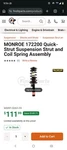 Carquest Premium Strut Assembly 18-814962: Chevrolet Malibu (2004-2012) Fl New. Price: $75.00.