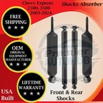 Monroe Oem Front & Rear Shocks For 2003-2024 Chevy Express 2500/3500 Lifetime W. New. Price: $226.75.