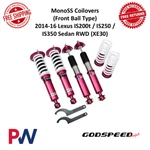 Godspeed Monoss Coilover Lowering Suspension Kit For Lexus IS200T, IS250, IS350 New. Price: $690.00.
