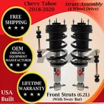 Kyb Oem Front Struts W/ Sway Bar For 2018-2020 Chevy Tahoe 4WD Lifetime Warran. New. Price: $518.63.