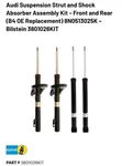 Audi Suspension Strut And Shock Absorber Assembly Kit Front Rear (B4 Oe... New. Price: $248.97.