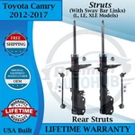 Kyb Oem Rear Struts W/sway Bar For 2012-2017 Toyota Camry Lifetime Warranty New. Price: $239.72.