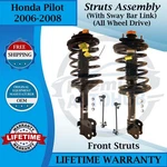 Kyb Oem Front Strut W/sway Bar Links For 2006-2008 Honda Pilot 4X4 9YR Warranty New. Price: $514.49.
