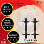 Bilstein Oem Front Struts For 2014-2026 Ram Promaster 1500 Lifetime Warranty New. Price: $308.97.