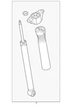 Genuine Mazda Suspension Shock Absorber TK48-28-910J New. Price: $129.66.
