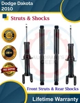 New Oe Front Struts & Rear Shocks For 2010 Dodge Dakota Lifetime Warranty. Price: $185.92.