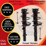 Gabriel Oem Front Struts W/ Sway Bar 2012-2018 Ford Focus Lifetime Warranty New. Price: $337.51.