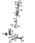 Genuine Mopar Suspension Strut Left 68039639AC New. Price: $180.55.