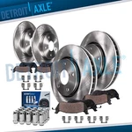 Front Rear Disc Rotors Brake Pads 20PC Lugnuts Ford Explorer Taurus Flex Mks New. Price: $218.93.