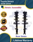 New Oe Rear Struts For 2006-2008 Toyota Solara 2.4L 3.3L Lifetime Warranty. Price: $214.98.