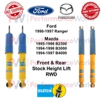 Bilstein B6 Shock Absorber Set Front & Rear 0" Ford Ranger Mazda B3000 Rwd New. Price: $363.24.