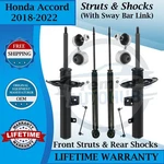 Monroe Oem Front Strut & Rear Shock W/sway Bar Links For 2018-2022 Honda Accord New. Price: $327.25.