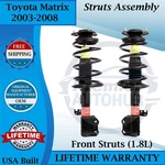 Monroe Oem Front Struts For 2003-2008 Toyota Matrix 1.8L Lifetime Warranty New. Price: $234.80.
