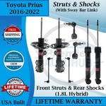 Kyb Oem Front Struts & Rear Shocks W/sway Bar For 2016-2022 Toyota Prius New. Price: $465.12.