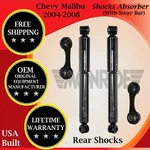 Monroe Oem Rear Shocks W/ Sway Bar For 2004-2008 Chevy Malibu Lifetime Warranty New. Price: $154.99.