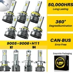 Auxito 9005 9012 9007 9006 H11 H4 Led Headlight H7 6500K Bulb White Universal New. Price: $50.34.