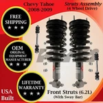 Kyb Oem Front Struts W/ Sway Bar For 2008-2009 Chevy Tahoe 6.2L 4WD Lifetime Wa. New. Price: $490.23.