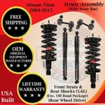 Monroe Oem Front Struts W/ Sway Bar & Rear Shocks For 2004-2015 Nissan Titan 2WD New. Price: $440.72.