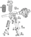 Genuine Mopar Suspension Shock Absorber Left Rear 68674415AB New. Price: $812.77.
