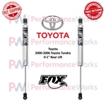 Fox 2.0 Performance Series Adj Shock Pair 00-06 Toyota Tundra 0-1" Rear Lift New. Price: $480.19.