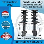 Gabriel Oem Front Struts W/ Sway Bar For 2012 Toyota RAV4 Electric Lifetime War. New. Price: $394.87.