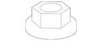 Genuine Honda Nut Flange (10MM) 90304-S10-024 New. Price: $9.89.